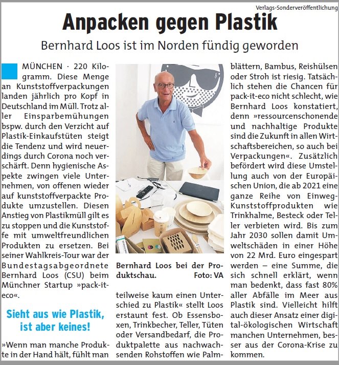 Münchner Nordrundschau: Artikel "Anpacken gegen Plastik"