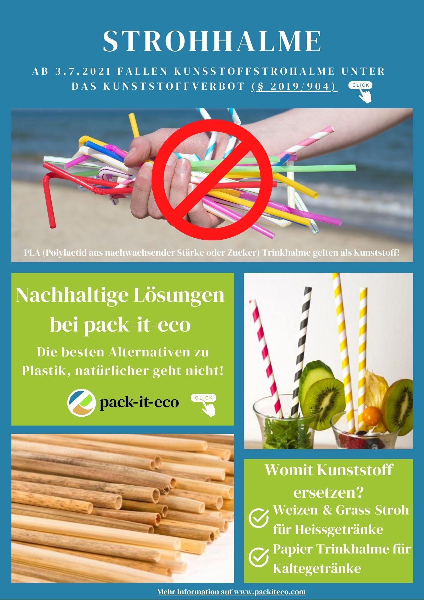 Single use plastics directive Strohhalme Verbot